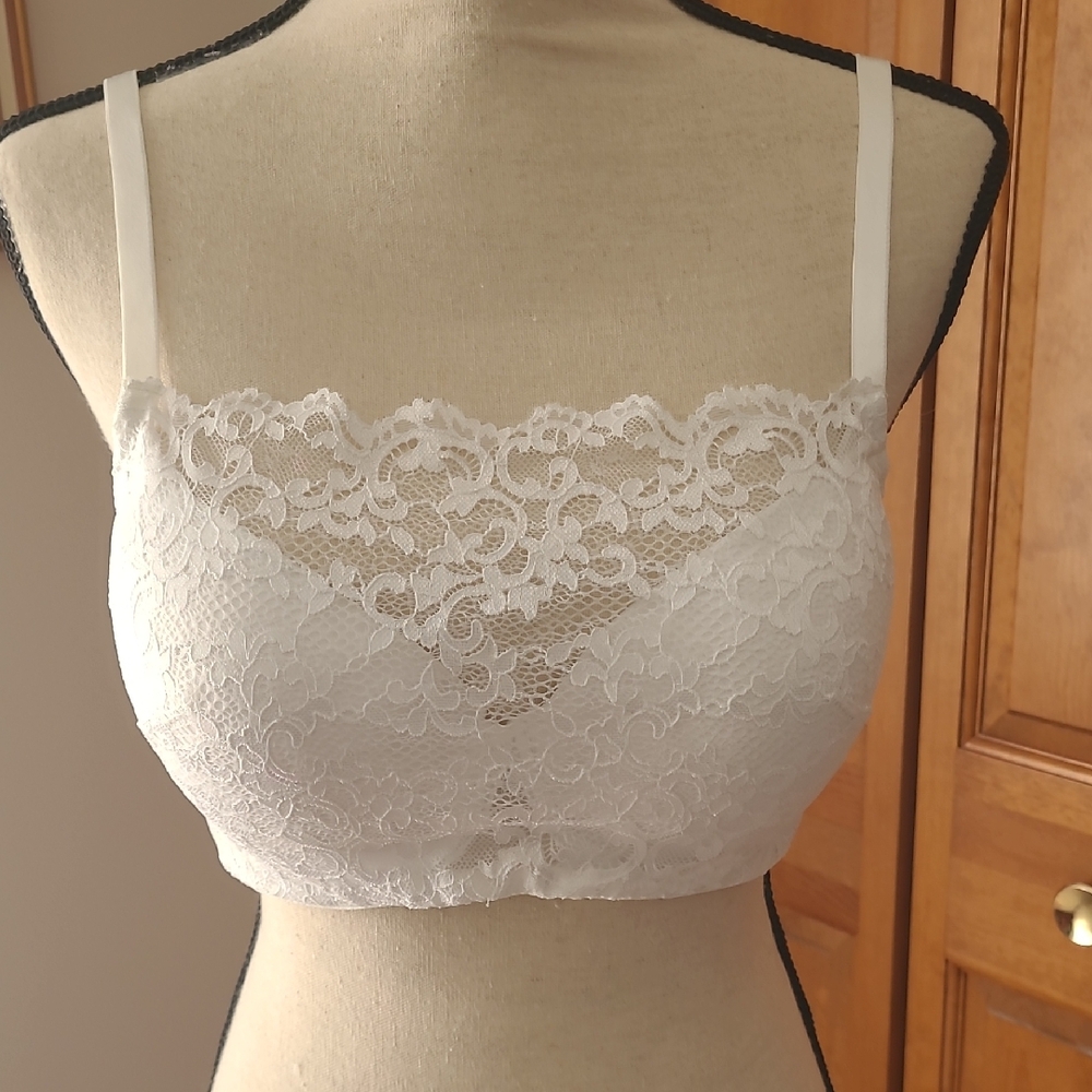 Soma White Lace Bra